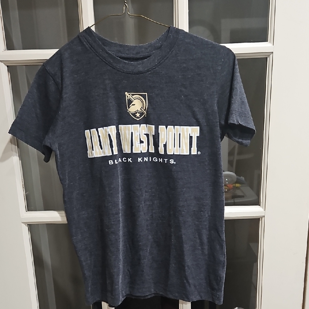 ARMY West Point Black knights Colosseum Brand Youth 8-10Gray Tee. 8-10 NWOTags